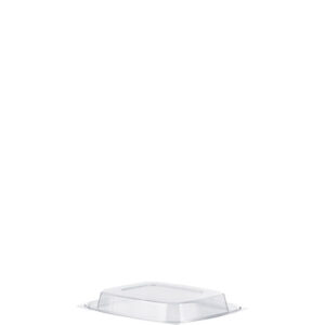ClearPac Clear Container Lids, Dome, 4.9 x 5.9, Clear, Plastic, 63/Pack, 16...