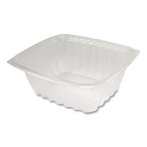 ClearPac Containers, 32 oz, 9.4 x 6.8 x 2.1, Plastic, 63/Pack, 8 Pack/Carton