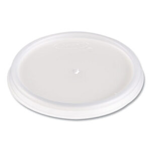 Plastic Lids, Vented, Fits 4 oz Hot Cups, Translucent, 100/Pack, 10 Packs/Carton
