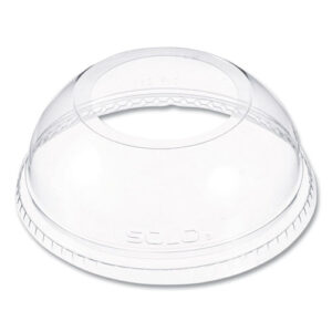 Open-Top Dome Lid, With 1.9" dia Hole, Fits 16 oz to 24 oz Cold Cups, Plastic...