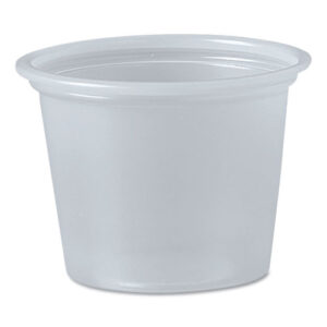 Polystyrene Portion Cups, 1 oz, Plastic, Translucent, 2,500/Carton