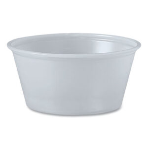 Polystyrene Portion Cups, 3.25 oz, Plastic, Translucent, 250/Bag, 10...