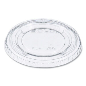 Portion/Souffle Cup Lids, Fits 3.25 oz to 9 oz Portion Cups, Plastic, Clear...