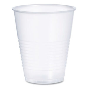 High-Impact Polystyrene Squat Cold Cups, 12 oz, Plastic, Translucent...
