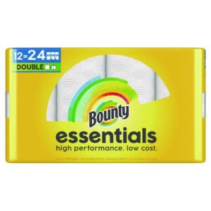 Essentials Select-A-Size Kitchen Roll Paper Towels, 2-Ply, 108 Sheets/Roll, 12...