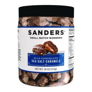 Small Batch Wonders Milk Chocolate Sea Salt Caramels, 18 oz Tub