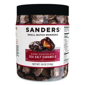 Small Batch Wonders Dark Chocolate Sea Salt Caramels, 18 oz Tub