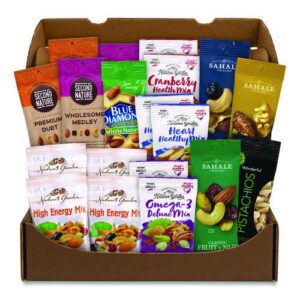 Healthy Mixed Nuts Snack Box, 18 Assorted Snacks/Box