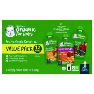Organic 2nd Foods Baby Food Pouches, Assorted Flavors, 3.5 oz Pouch...