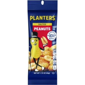 Salted Peanuts, 1.75 oz Pack, 12/Box