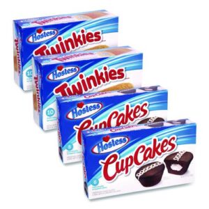 Twinkies and Chocolate CupCakes Variety Pack, (2) 13.58 oz 10 Pack Twinkies...