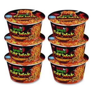 Hot and Spicy Fire Wok Molten Chili Chicken, 4.37 oz Bowl, 6/Carton