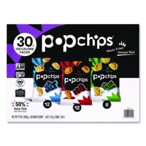 Potato Chips, Variety Pack, Barbeque, Sea Salt, Sour Cream and Onion, 0.8 oz...