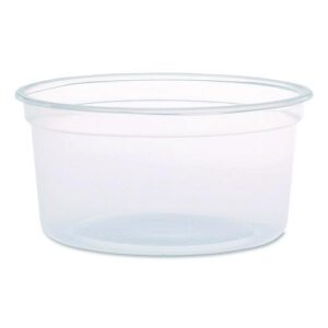 MicroGourmet Food Containers, 12 oz, 4.68" Diameter x 2.25"h, Clear...