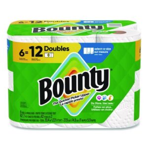 Select-a-Size Kitchen Roll Paper Towels, 2-Ply, 6 x 11, White, 82 Sheets/Double...