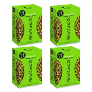 Wonderful No Shells Pistachios, Roasted and Salted, 0.75 oz Bag, 9...