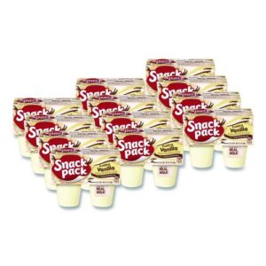 Pudding Cups, Vanilla, 3.5 oz Cup, 48/Carton