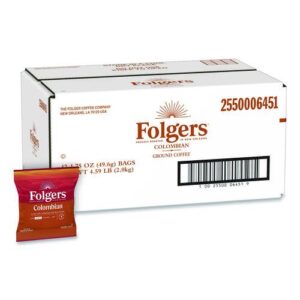 Colombian Ground Coffee Fraction Pack. 100% Colombian, 1.75 oz...