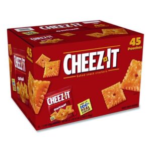 Cheez-it Crackers, Original, 1.5 oz Pack, 45 Packs/Carton