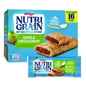 Nutri-Grain Soft Baked Breakfast Bars, Apple-Cinnamon, Indv Wrapped...