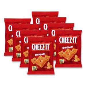 Cheez-It Crackers, 1.5 oz Single-Serving Snack Pack, 8/Box