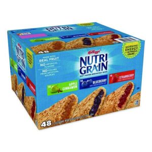 Nutri-Grain Soft Baked Breakfast Bars, Assorted, 1.3 oz Bar, 48/Carton