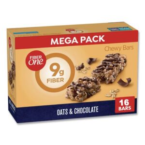 Chewy Bars, Oats and Chocolate, 1.4 oz Bar, 16/Box