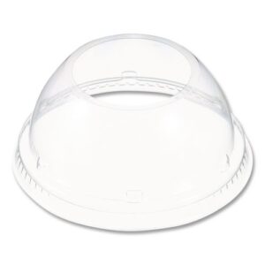 Dome-Top Sundae/Cold Cup Lids, Fits 12 oz to 24 oz Cold Cups, Plastic...