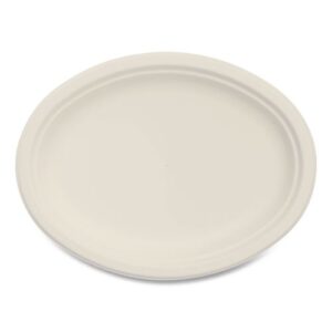 Compostable Molded Fiber Dinnerware, ProPlanet Seal, Platter, 10" Diameter...