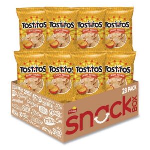 Tortilla Chips Crispy Rounds, 3 oz Bag, 28/Carton