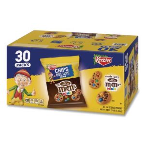 Mini Cookie Snack Packs, Chocolate Chip/M and Ms, 1.6 oz. Pouch, 30...