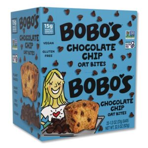 Oatmeal Bites, Chocolate Chip, 1.3 oz Individually Wrapped, 25/Box