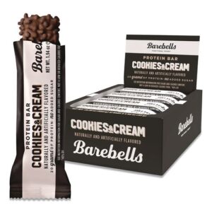 Cookies and Cream Protein Bars, 1.9 oz Individually Wrapped, 12/Box