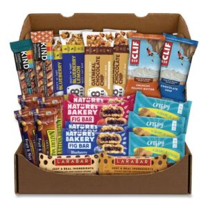 Healthy Snack Bar Box, 21 Assorted Snacks/Box