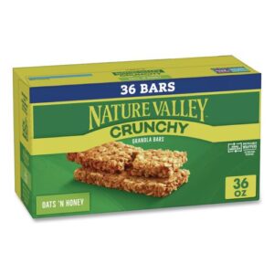 Granola Bars, Oats'n Honey Cereal, 1.5 oz Bar, 18/Box