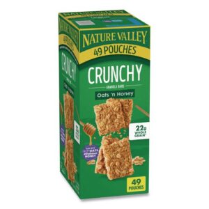 Granola Bars, Oats and Honey, 1.5 oz Bar, 49/Carton