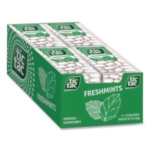 Breath Mints, Freshmint, 1 oz Bottle, 12 Bottles/Box