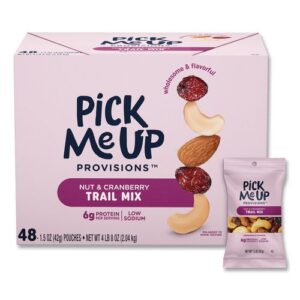 Nut and Cranberry Trail Mix, 1.5 oz Packet, 48/Box