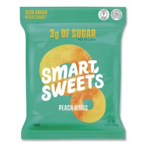 Peach Rings Candy, 1.8 oz Packet, 12/Box