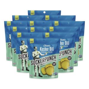 Classic Kosher Dill Pickle Packs, 3.4 oz Bag, 12/Carton