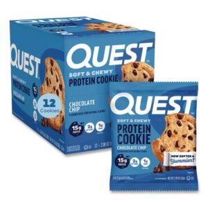 Gluten Free Protein Cookies, Chocolate Chip, 2.08 Pack, 12/Box