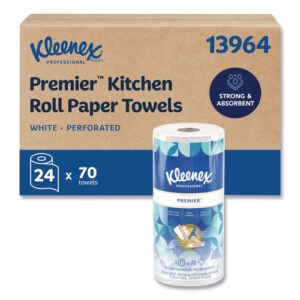 Premiere Kitchen Roll Towels, 1-Ply, 11 x 9.4, White, 70/Roll, 24...