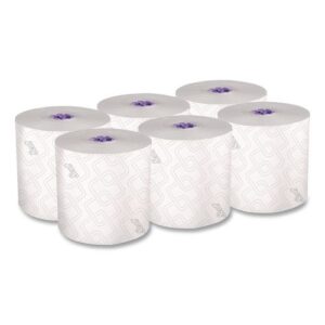 Essential High Capacity Hard Roll Towels for Business, Absorbency Pockets, 1-Ply...