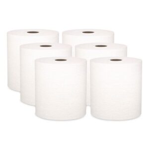 Universal Hard Roll Paper Towels with Premium Absorbency Pockets, 1-Ply...