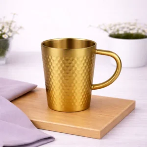 Golden Tea Cup Stainless Steel – Thermal Mug