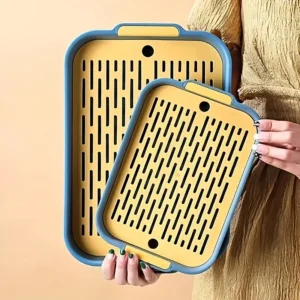 Drain Tray Double Layer Multi Purpose Kitchen Dish