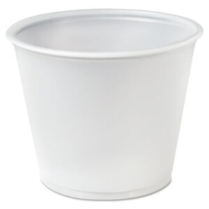 Polystyrene Portion Cups, 5.5 oz, Plastic, Translucent, 250/Bag, 10 Bags/Carton