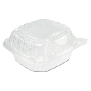 ClearSeal Hinged-Lid Plastic Containers, Sandwich Container, 13.8...