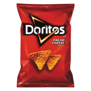 Nacho Cheese Tortilla Chips, 2.88 oz Bag, 24/Carton
