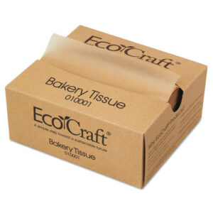 EcoCraft Interfolded Dry Wax Deli Sheets, 6 x 10.75, Natural, 1,000/Box, 10...
